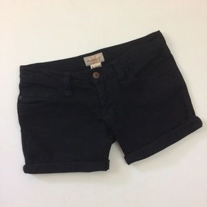 Frankie B Jean Shorts Size 6* Black Cutoffs Rolled
